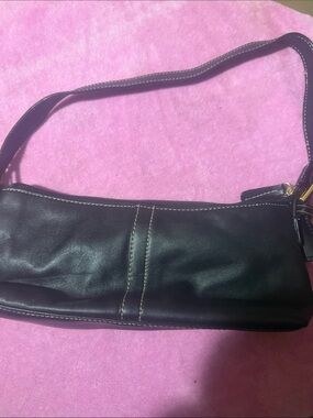 Giani Bernini Black Leather Shoulder Bag